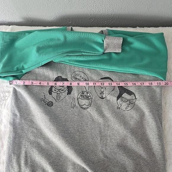 Jin-Ho Men's Korean Neighbors Grey Graphic Crew Sweatshirt Med Streetwear - Picture 4 of 9